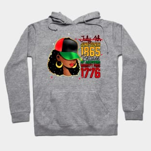 black history month Juneteenth 1865 Hoodie